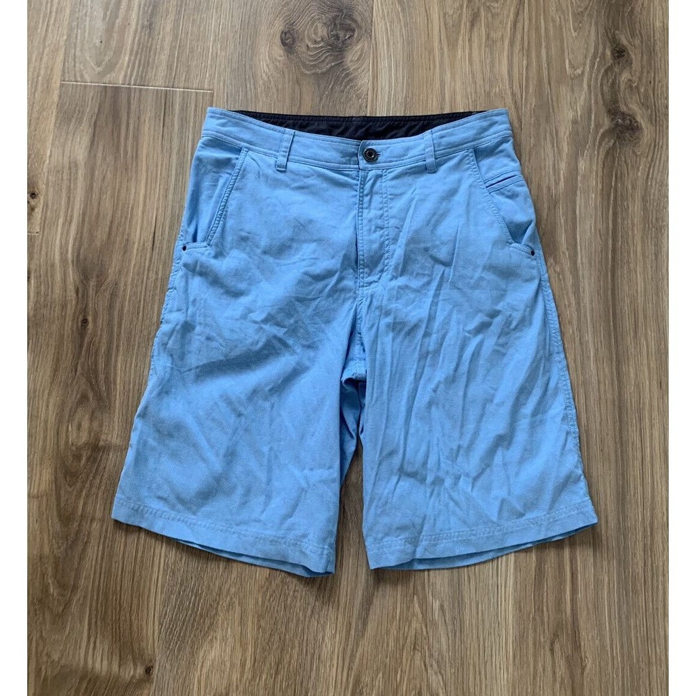 Lululemon Athletica Shorts Kahuna Golf Mens 34 Blue Stretch Chino Poly Blend